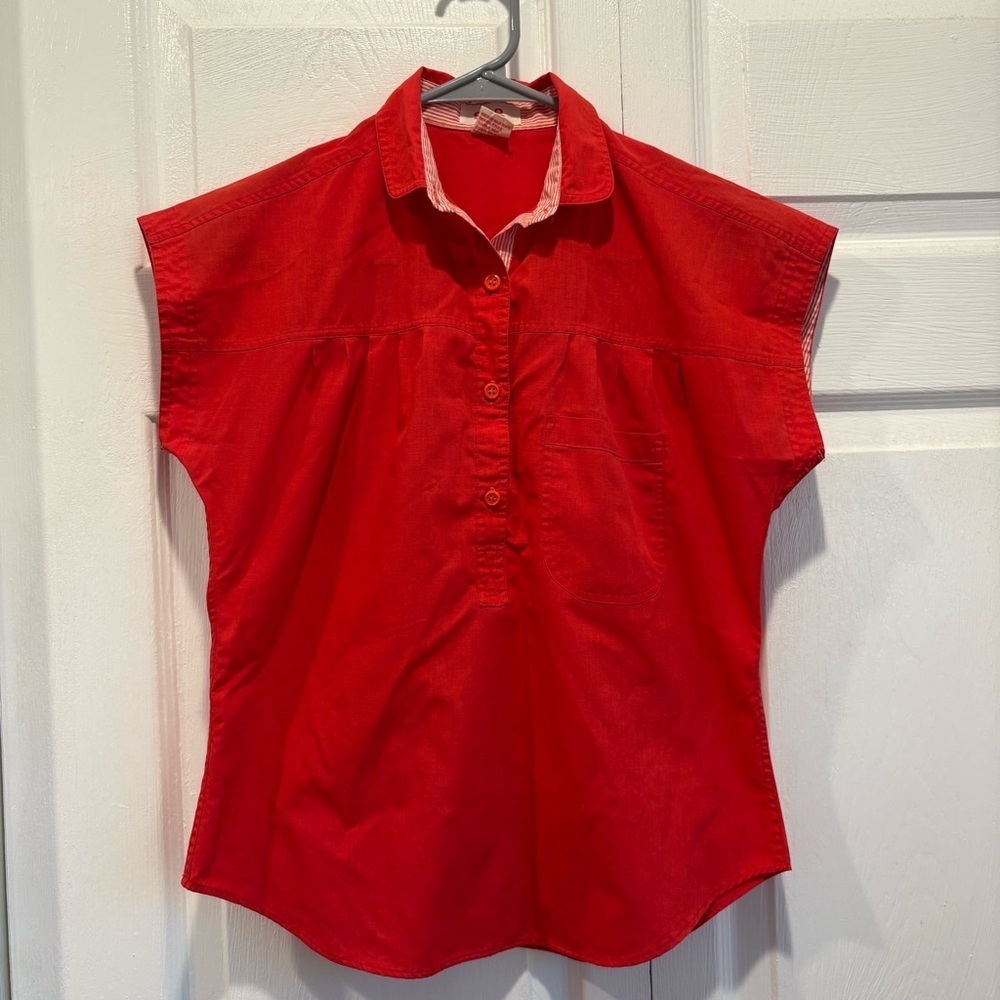 Vintage Red gap Blouse - Size Small